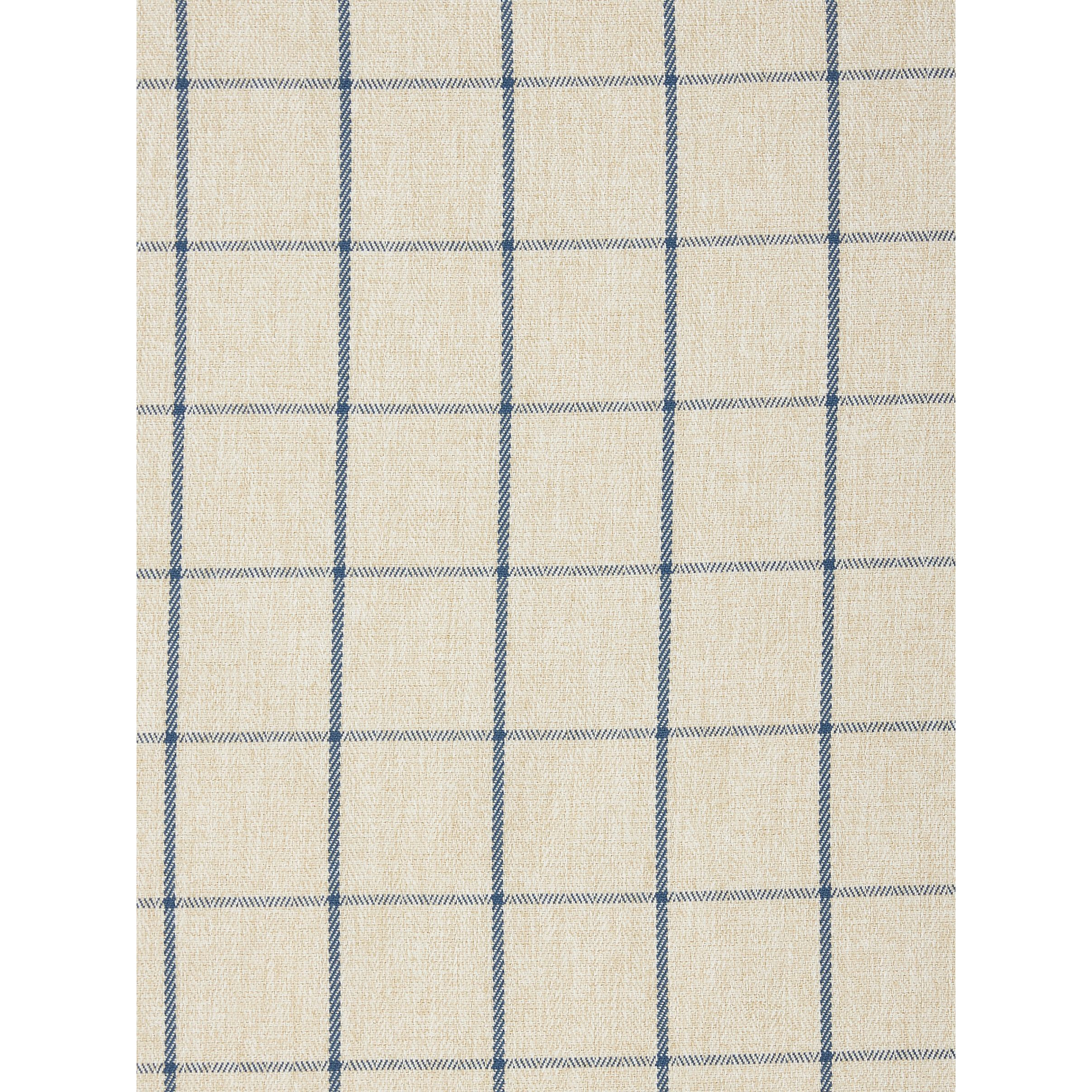 John Lewis Classic Check Made to Measure Curtains or Roman Blind, Lake Blue - image 1