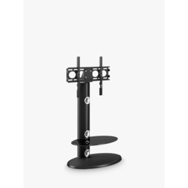 Alphason Argon Oval Pedestal TV Stand with Mount for TVs up to 50”, Black - thumbnail 2