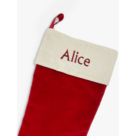 Babyblooms Personalised Christmas Stocking, Red - thumbnail 2
