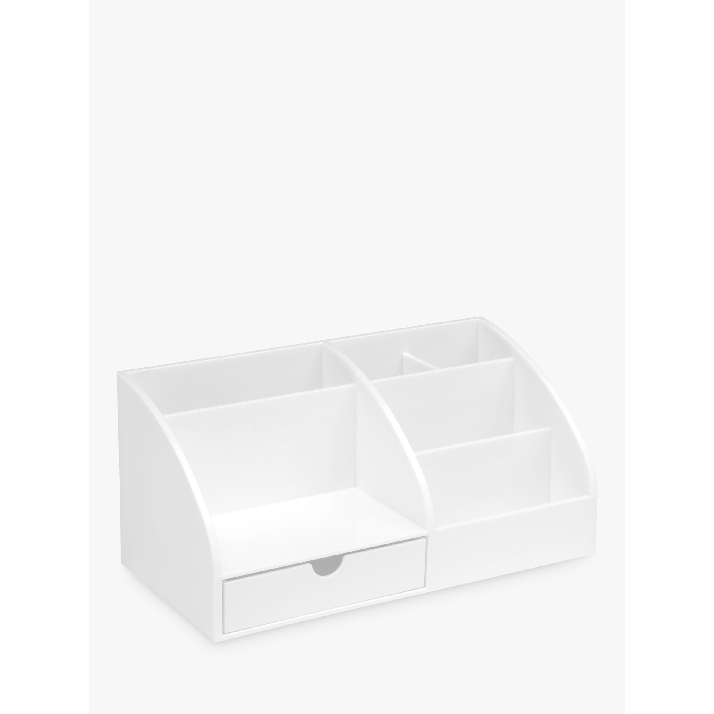 Osco Plastic Desk Organiser, White - image 1