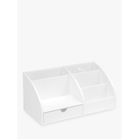 Osco Plastic Desk Organiser, White