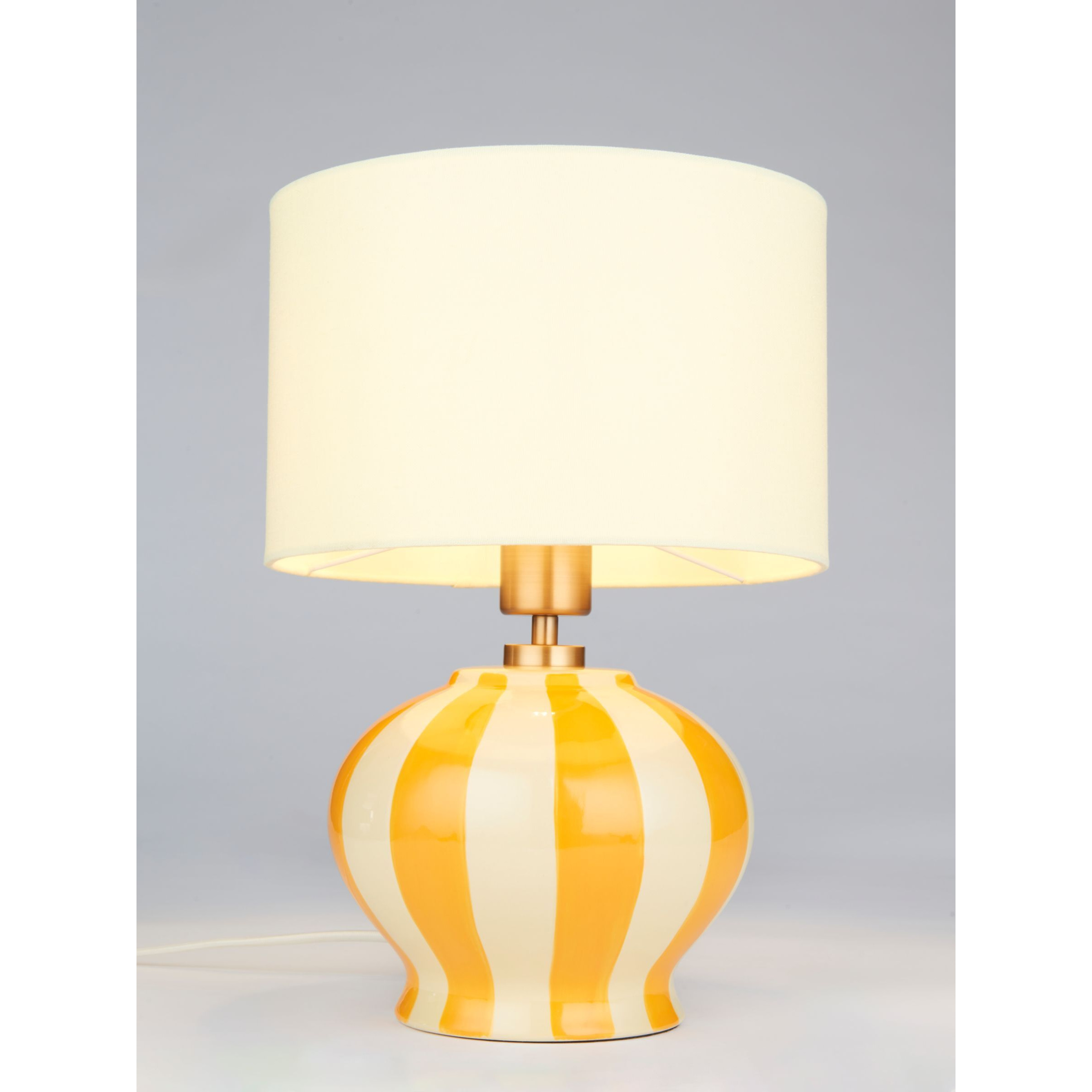 John Lewis Burano Striped Ceramic Table Lamp - image 1