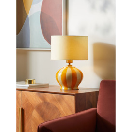 John Lewis Burano Striped Ceramic Table Lamp - thumbnail 2
