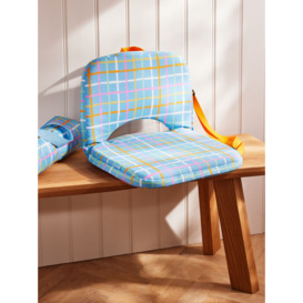 John Lewis ANYDAY Grid Folding Picnic Chair, Blue/Multi - thumbnail 2
