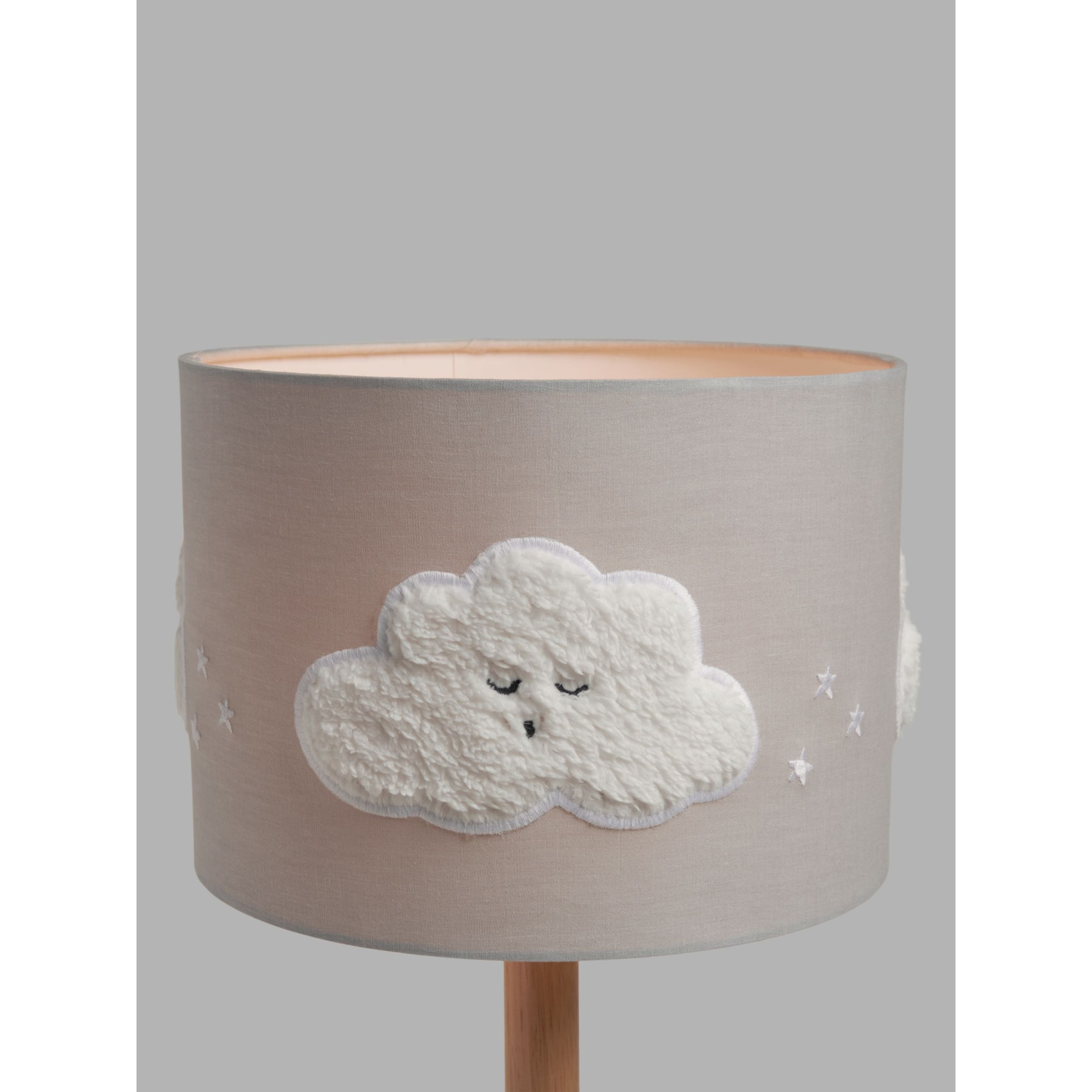 John Lewis Kids' Sleep Tight Embroidered Cloud Ceiling and Lampshade, Dia. 25cm - image 1