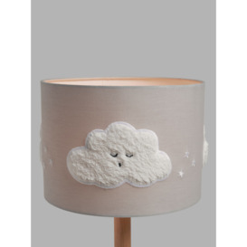 John Lewis Kids' Sleep Tight Embroidered Cloud Ceiling and Lampshade, Dia. 25cm - thumbnail 1