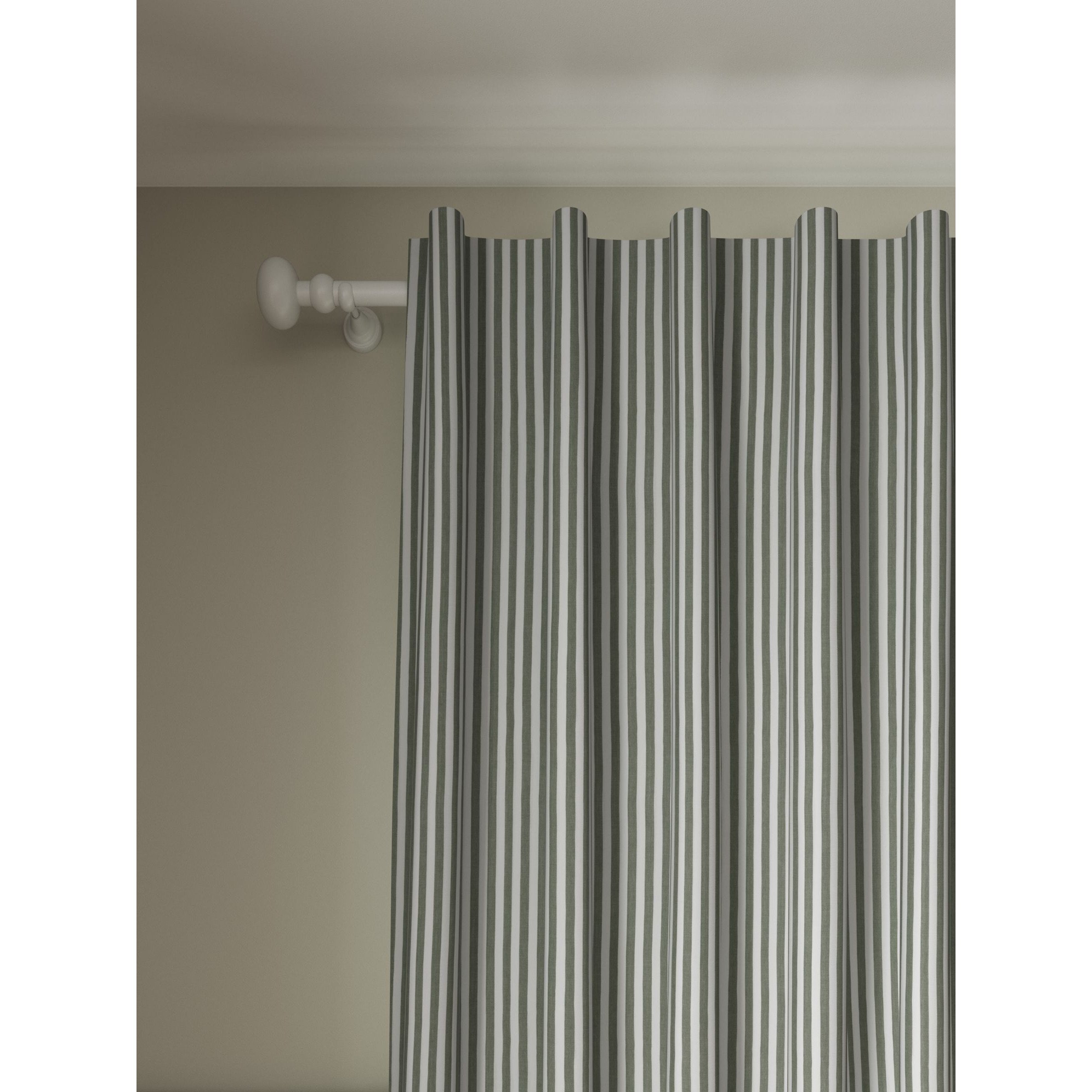 John Lewis Conwy Stripe Weave Pair Lined Hidden Tab Top Curtains - image 1