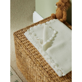 John Lewis Scalloped Cotton Baby Blanket, 100 x 80cm - thumbnail 2