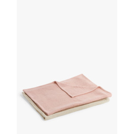John Lewis Baby Cellular Blanket, Pack of 2, 90 x 70cm - thumbnail 2