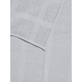 John Lewis Baby Cotton Cellular Blanket, 100 x 150cm - thumbnail 2
