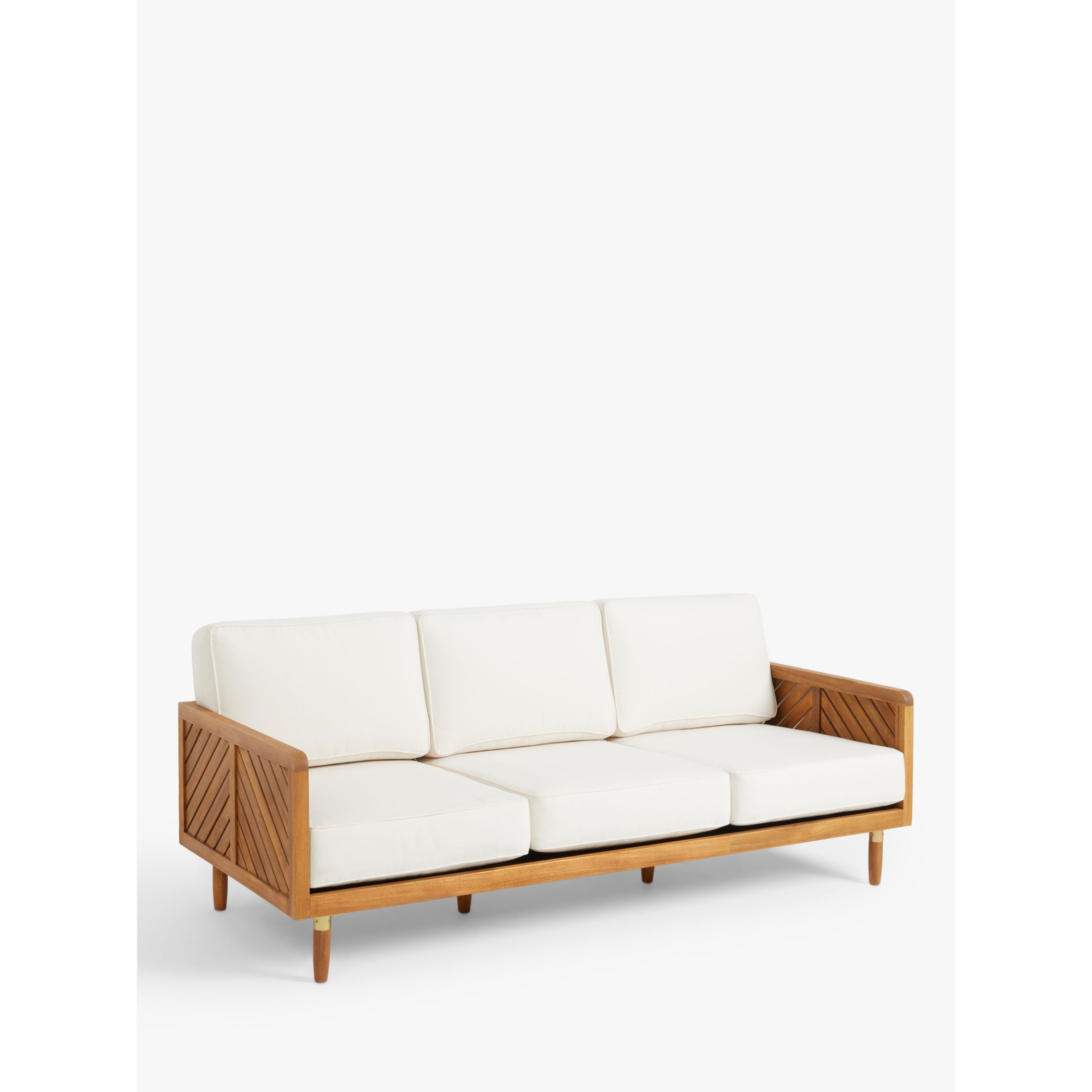 John Lewis + Swoon Franklin 3-Seater Garden Sofa, FSC-Certified (Acacia Wood) - image 1