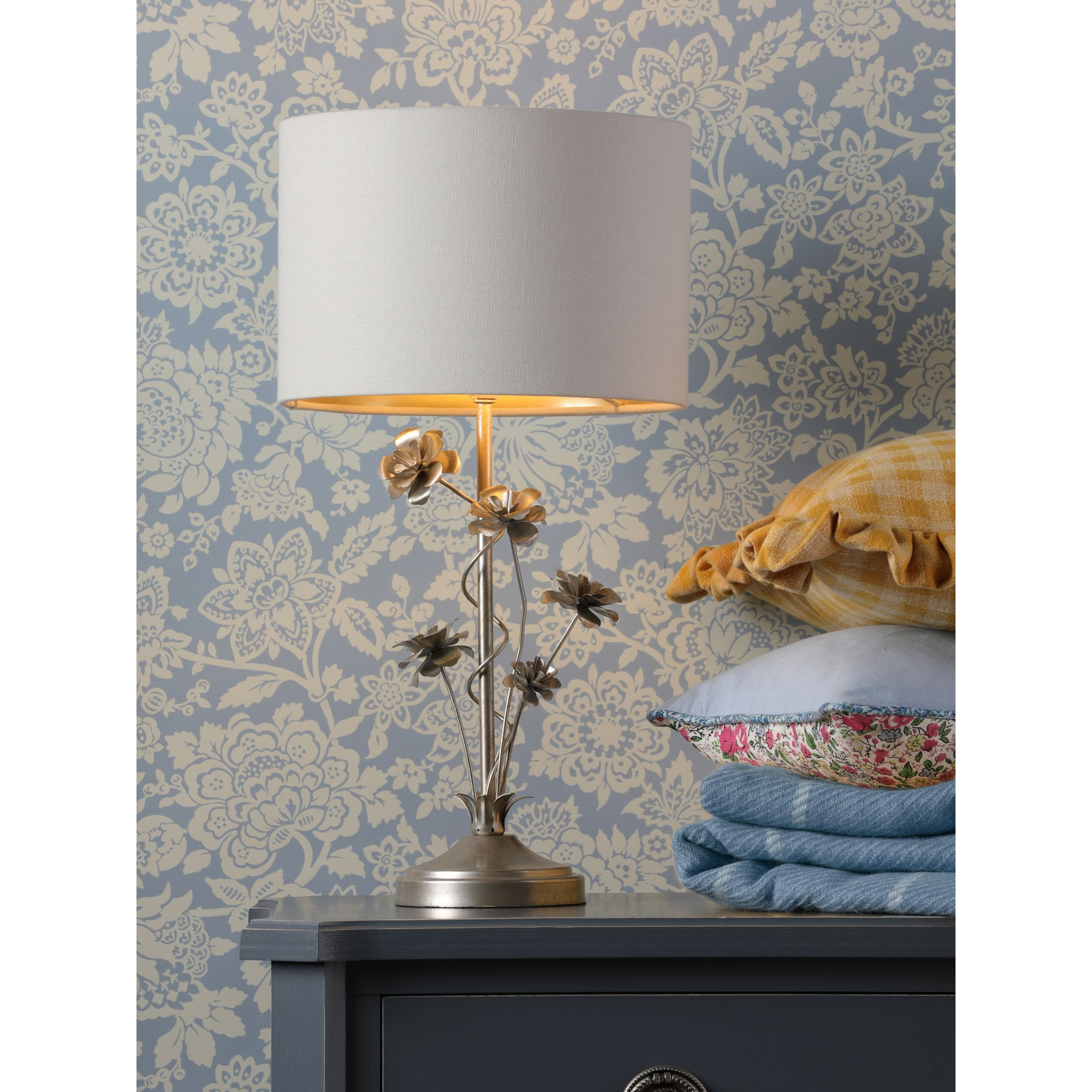 Laura Ashley Lyndale Table Lamp, Silver - image 1
