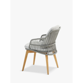 4 Seasons Outdoor Sempre Garden Dining Chair, Set of 2, FSC-Certified (Teak Wood), Silver Grey - thumbnail 2
