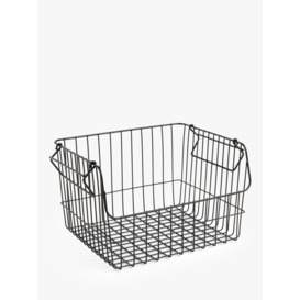 John Lewis ANYDAY Stackable Wire Storage Basket - thumbnail 1