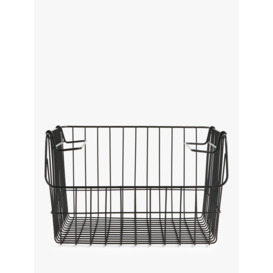 John Lewis ANYDAY Stackable Wire Storage Basket - thumbnail 2
