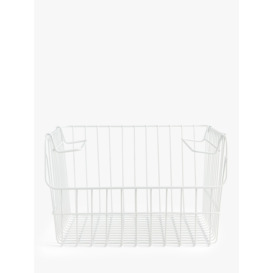 John Lewis ANYDAY Stackable Wire Storage Basket - thumbnail 2