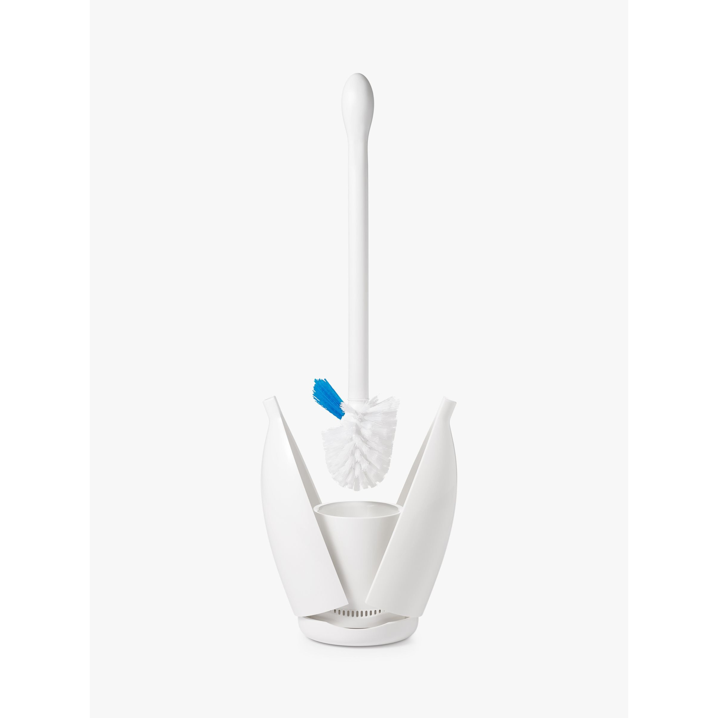 OXO Good Grips Toilet Brush With Rim Cleaner, White - image 1