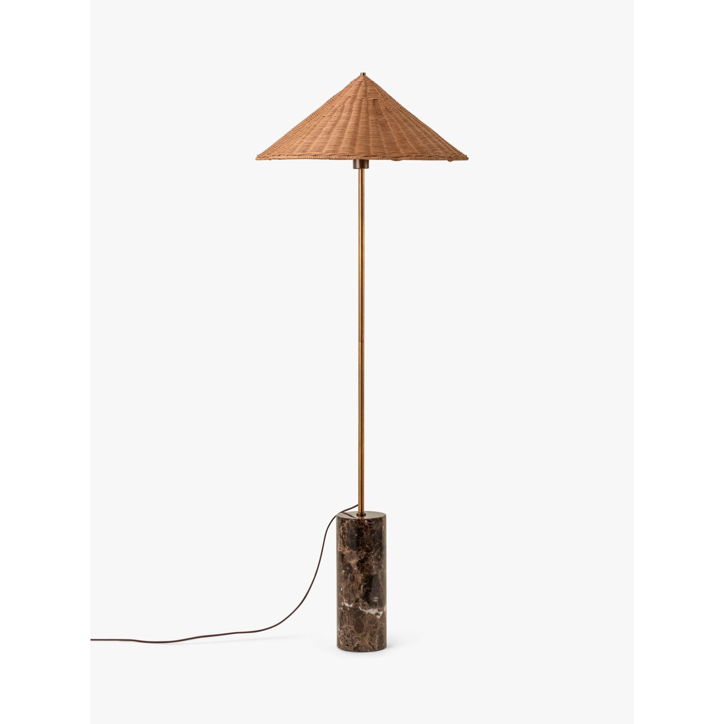 lights&lamps Ardini Marble Floor Lamp, Brown - image 1