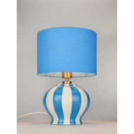 John Lewis Burano Striped Ceramic Table Lamp - thumbnail 1