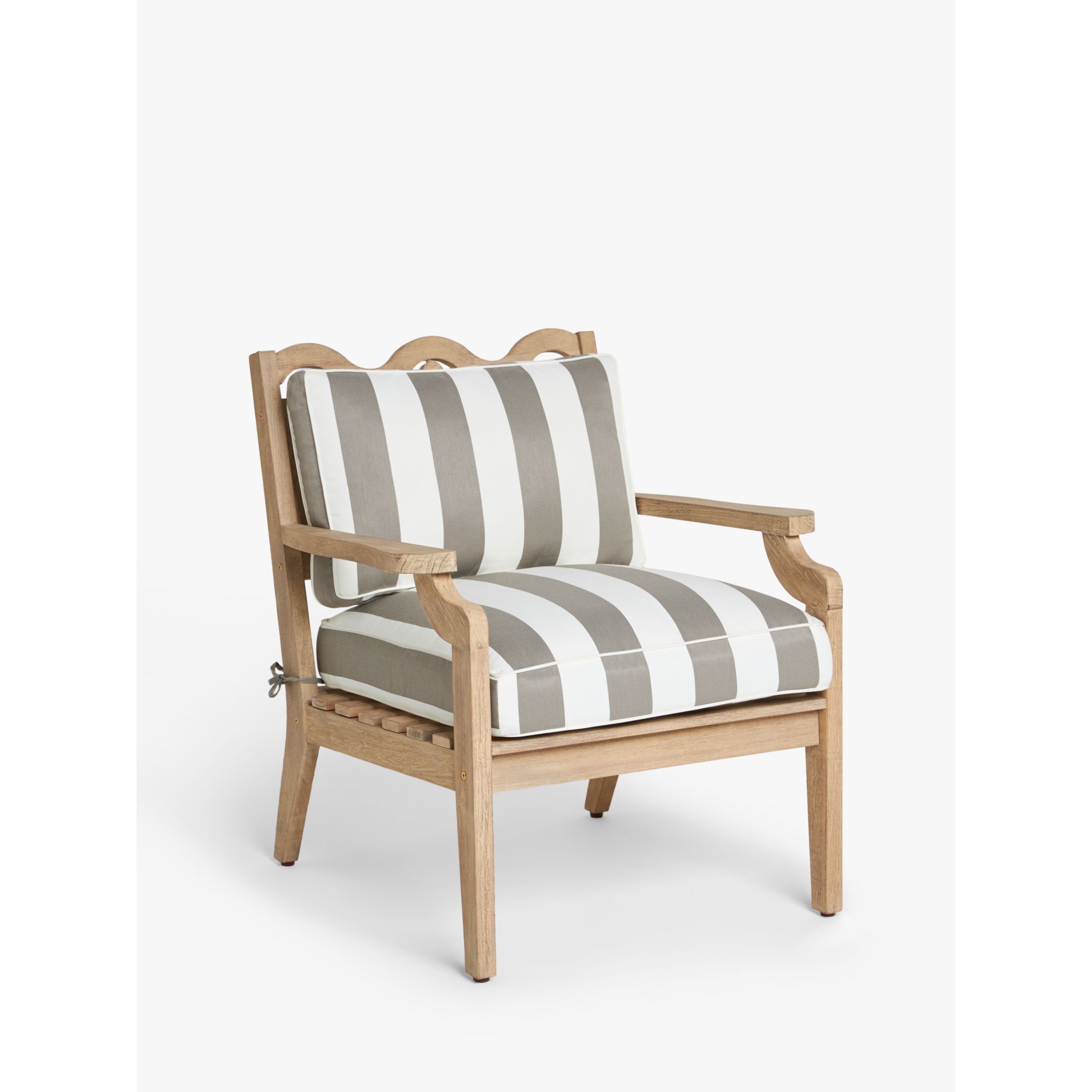 John Lewis Squiggle Garden Lounge Chair, FSC-Certified (Acacia Wood), Natural - image 1