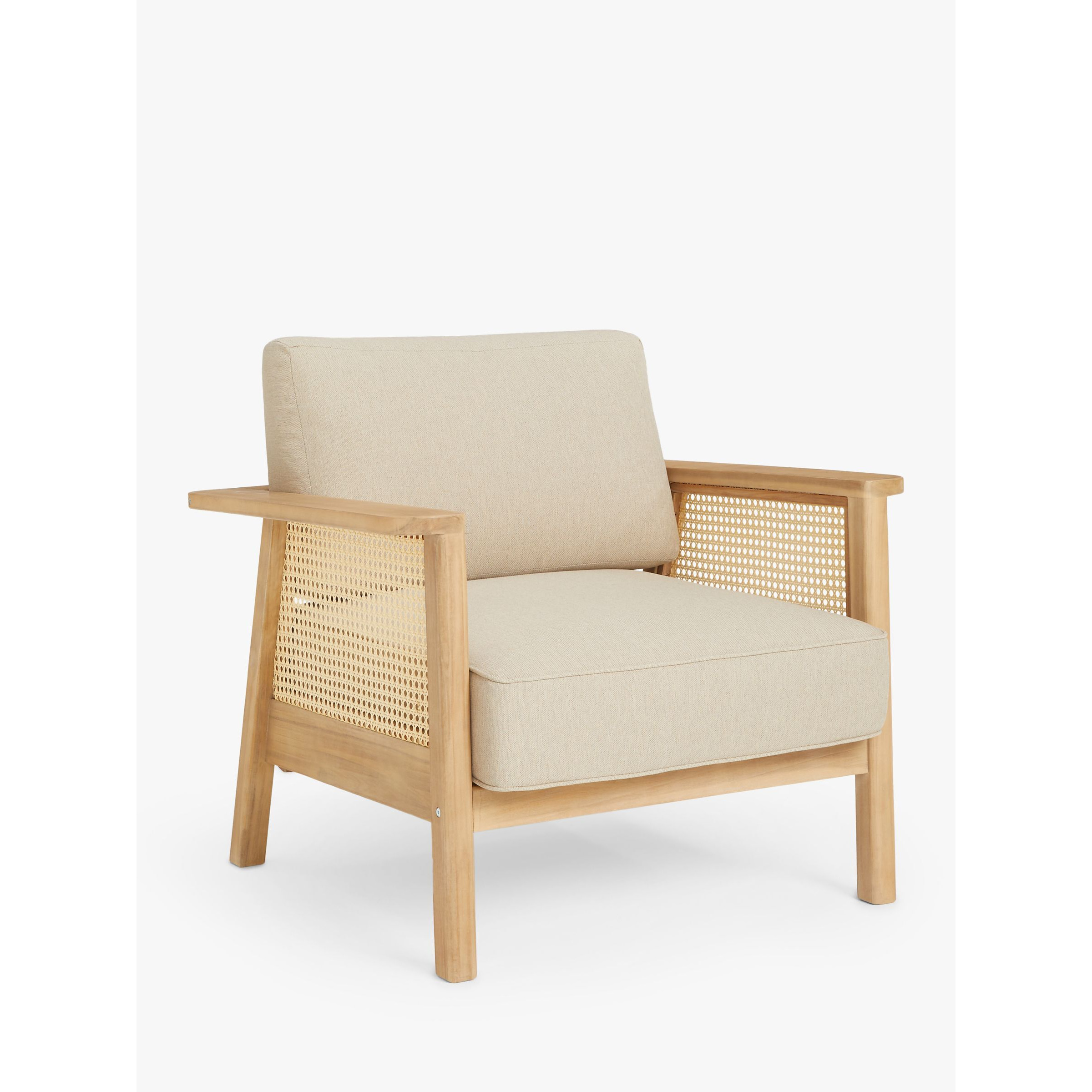 John Lewis Rattan Garden Lounge Chair, FSC-Certified (Acacia Wood), Natural - image 1