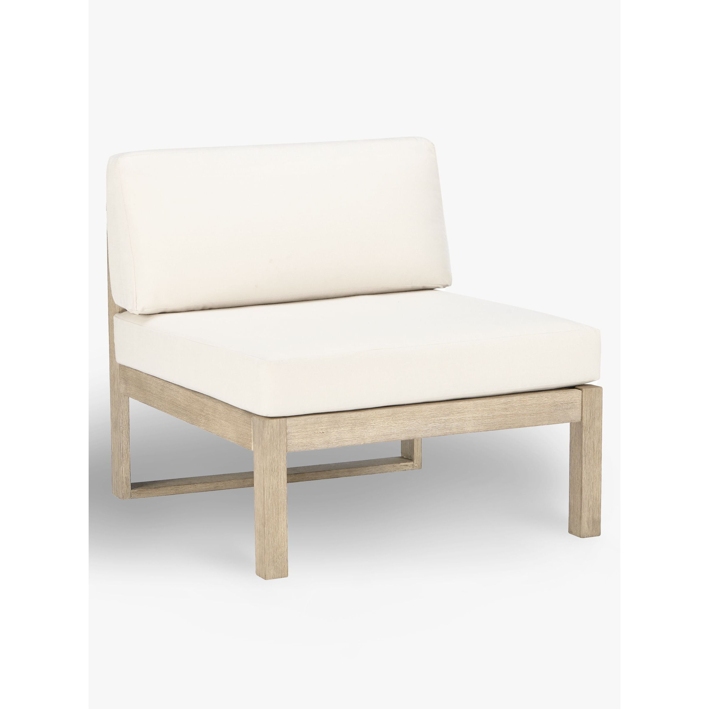John Lewis St Ives Single Modular Garden Lounge Chair Section, FSC-Certified (Eucalyptus Wood), Natural - image 1