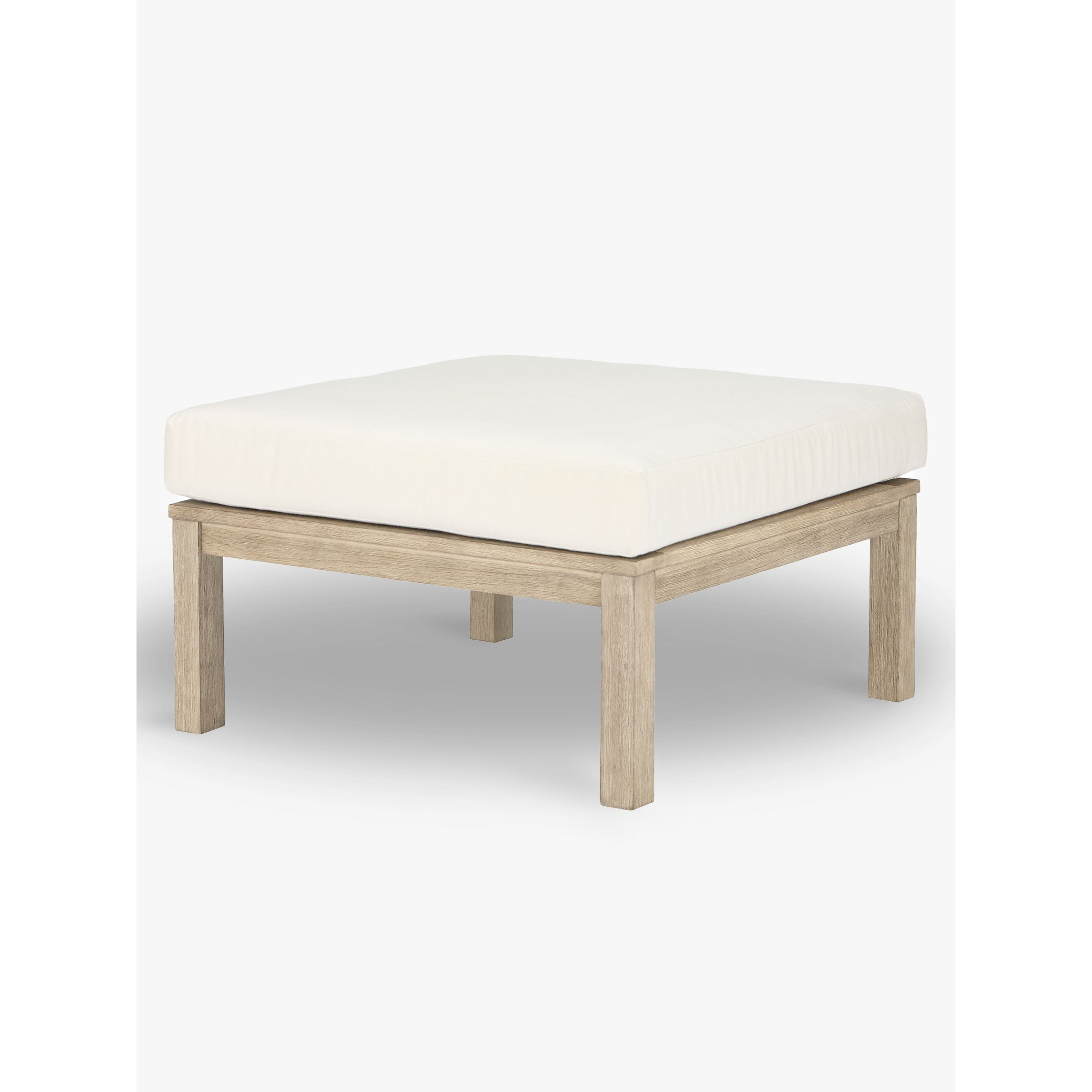 John Lewis St Ives Garden Coffee Table / Foot Stool, FSC-Certified (Eucalyptus Wood), Natural - image 1