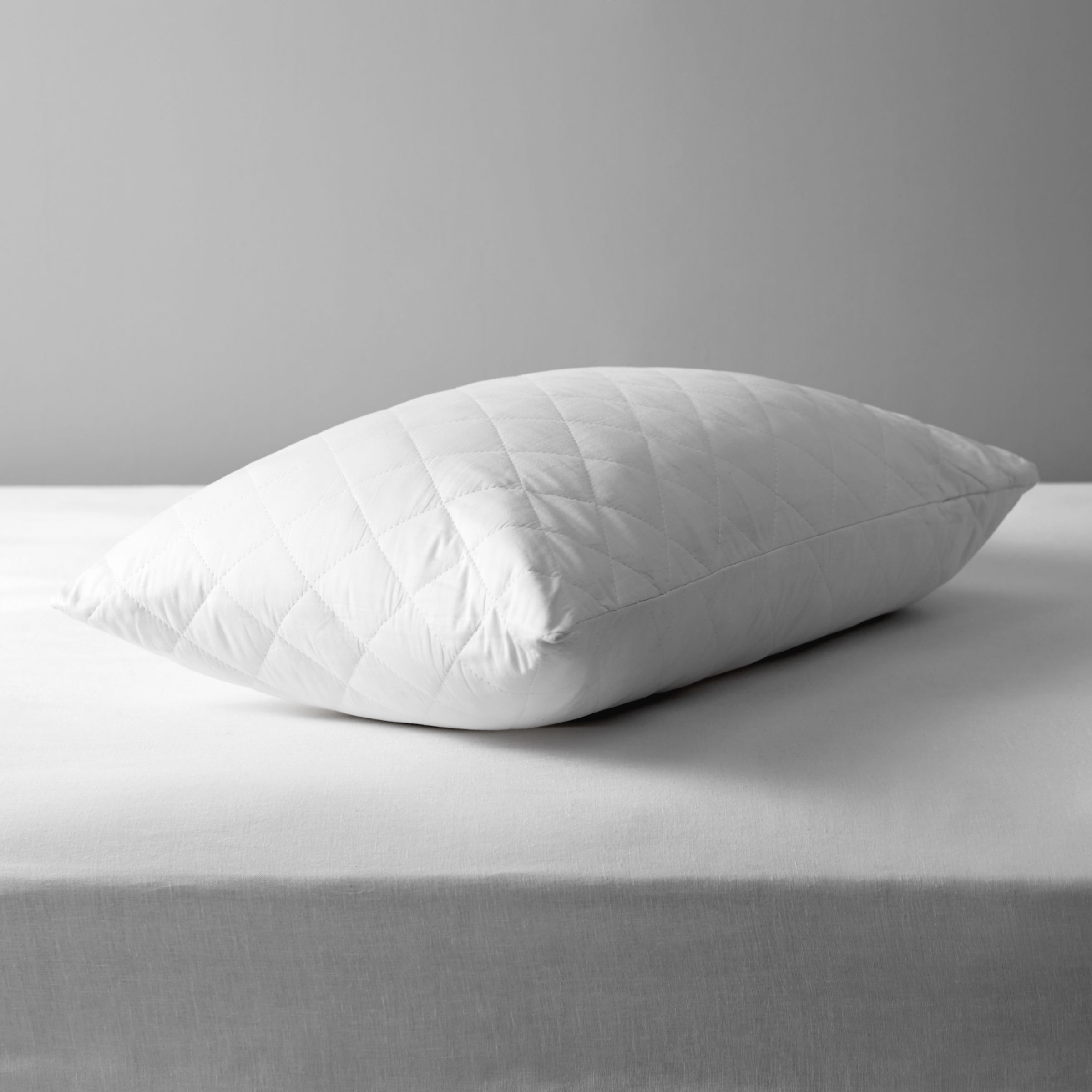 John Lewis Natural Cotton Quilted Standard Pillow Protector - image 1