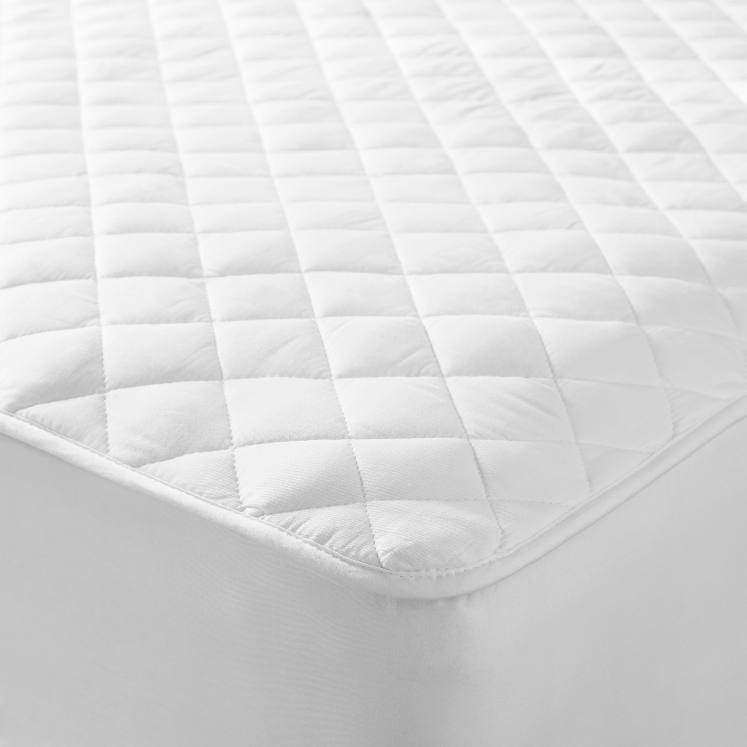 John Lewis Natural Cotton Quilted Mattress Protector - image 1