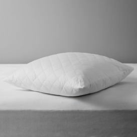 John Lewis Natural Cotton Quilted Square Pillow Protector