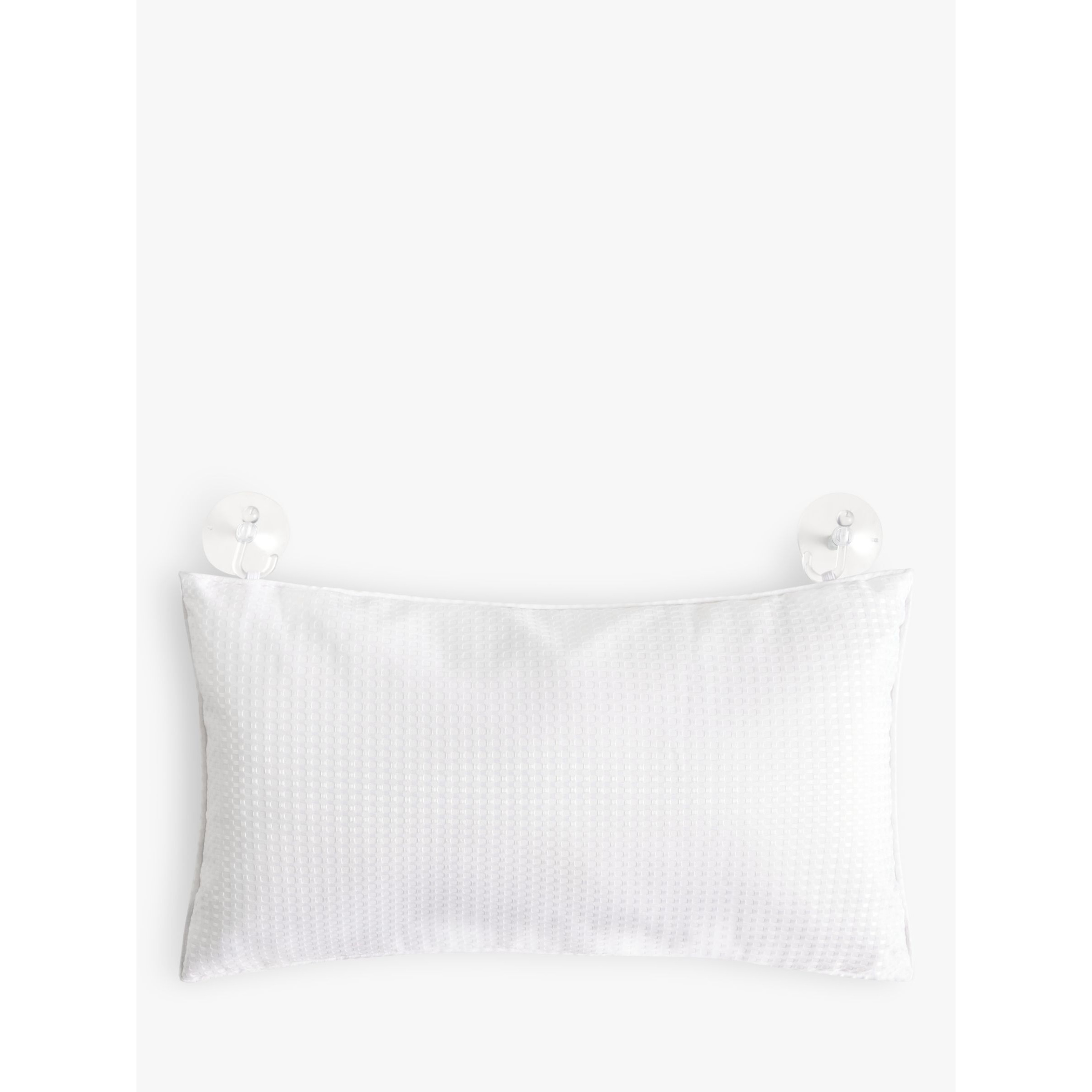 John Lewis Waffle Bath Pillow, White - image 1
