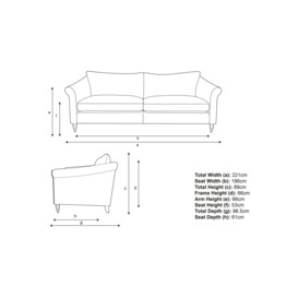 John Lewis Sloane Grand 3 Seater Sofa - thumbnail 2