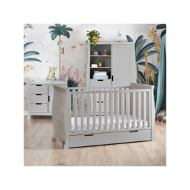 Obaby Stamford Classic Sleigh Cotbed, Closed Changing Unit & Double Wadrobe Set - thumbnail 2