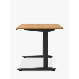 Fully by Herman Miller Jarvis Sit/Stand Desk, Natural/Black - thumbnail 2