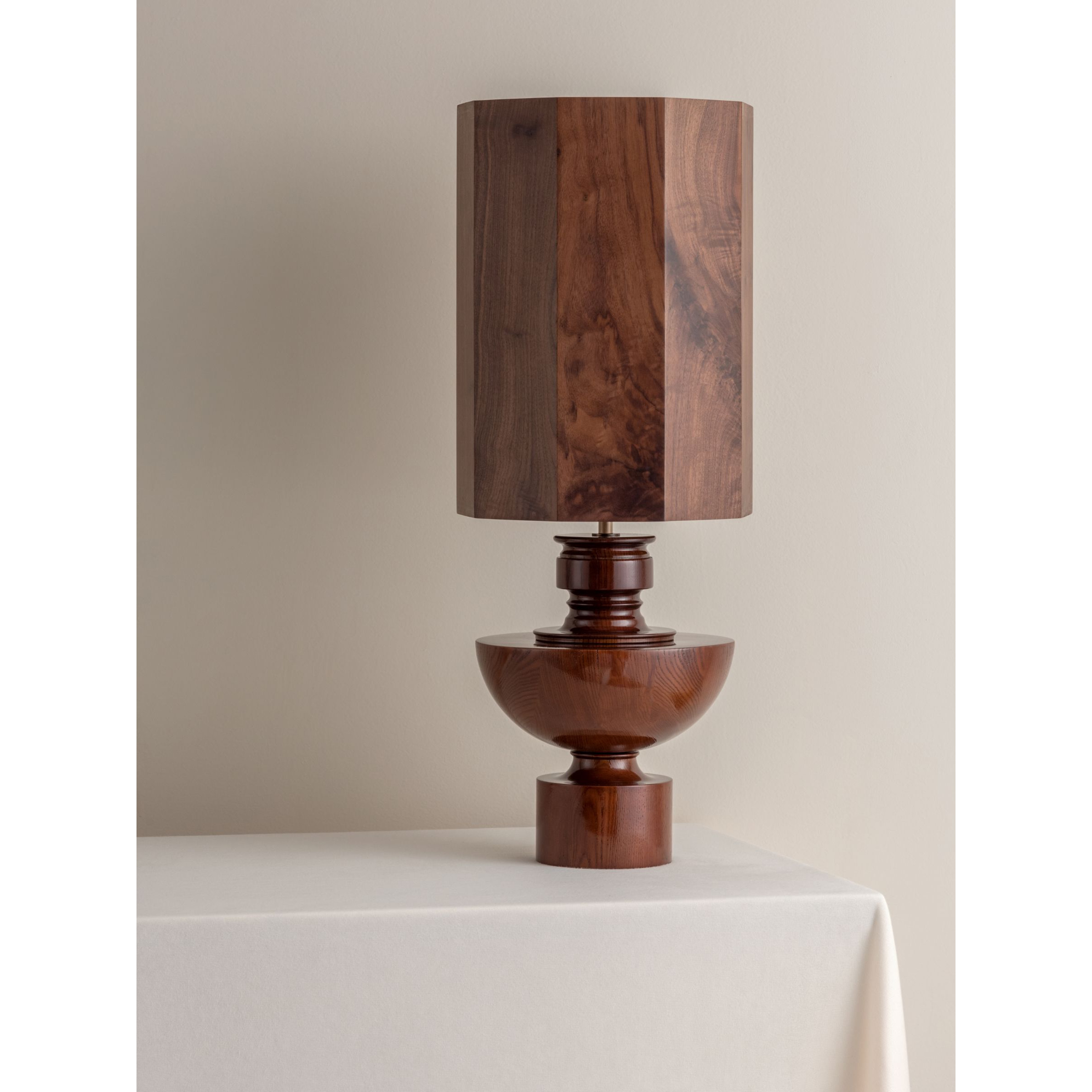 lights&lamps x Elle Decoration Edition 1.2 & Edition 1.8 Spun Wood Table Lamp - image 1