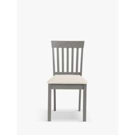John Lewis ANYDAY Wilton Slatted Dining Chair, Set of 2, Grey - thumbnail 2