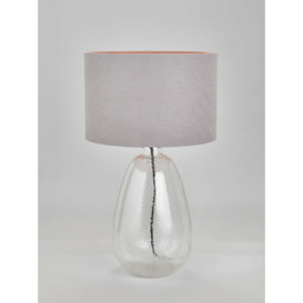 Pacific Lifestyle Beja Tall Glass Table Lamp, Clear