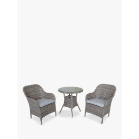 LG Outdoor Monte Carlo 2-Seater Round Garden Bistro Table & Chairs Set - thumbnail 1