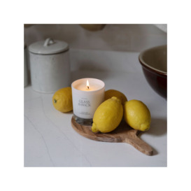 Glass & Wick Sicilian Lemon Grove Scented Candle, 220g - thumbnail 2