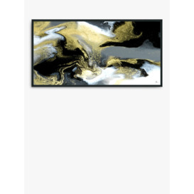 John Lewis Deb O'Loughlin 'Drifting Sands' Framed Canvas Print, 64 x 124cm, Gold/Black