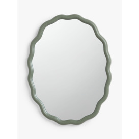 John Lewis Wiggle Oval Wall Mirror, 73 x 55.5cm