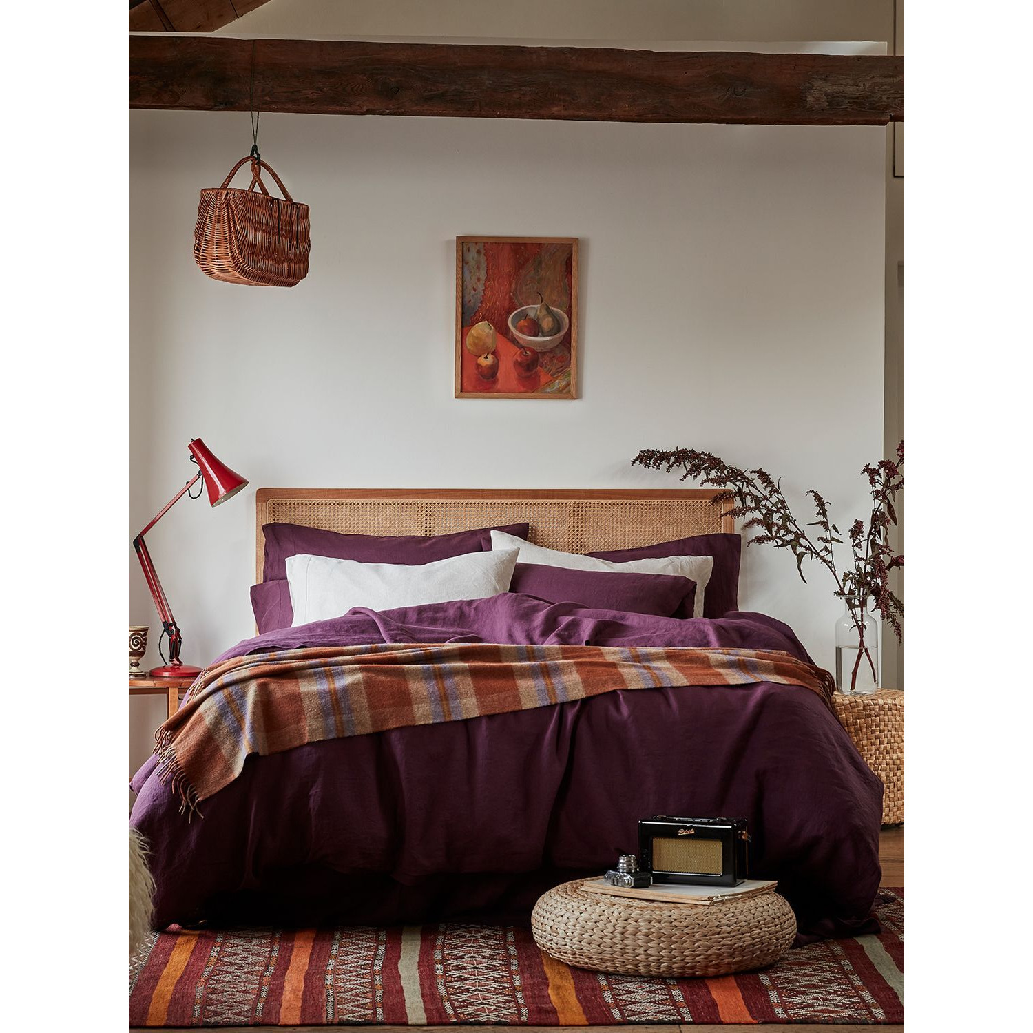 Piglet in Bed Cabin Wool Blanket, L185 x W140cm - image 1