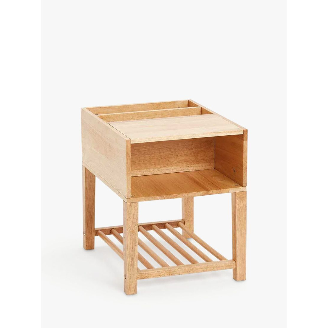 Great Little Trading Co Croft Storage Bedside Table, Natural - image 1