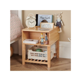 Great Little Trading Co Croft Storage Bedside Table, Natural - thumbnail 2