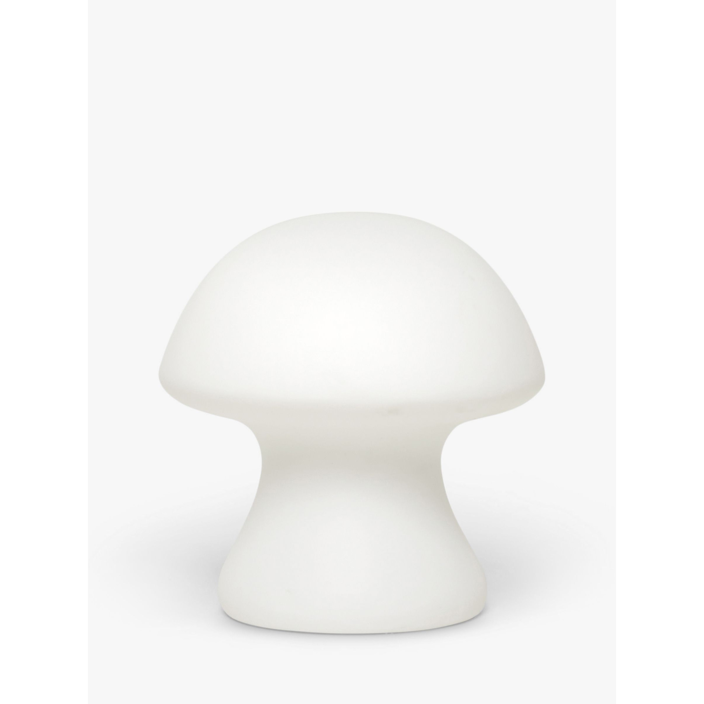Kikkerland Small Cordless Mushroom Table Light, White - image 1
