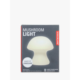 Kikkerland Small Cordless Mushroom Table Light, White - thumbnail 2