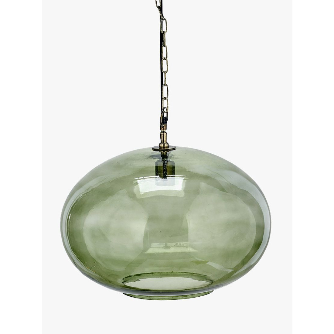 Nkuku Otoro Round Glass Pendant Light, Large - image 1