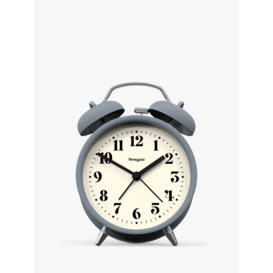 Newgate Clocks Theatre Silent Sweep Analogue Alarm Clock, French Navy - thumbnail 1