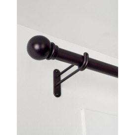 John Lewis Select Classic Eyelet Curtain Pole with Ball Finial, Wall Fix, Dia.25mm - thumbnail 2