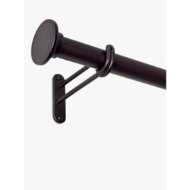 John Lewis Select Classic Eyelet Curtain Pole with Disc Finial, Wall Fix, Dia.25mm - thumbnail 2